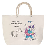 Sac Fête des Mères Mamie Famille Idée Cadeau anniversaire Noël Travail Boulot Métier Départ Retraite Collègue Femme cabas shopping plage