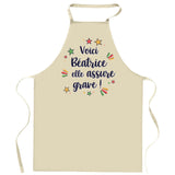 Cadeau Cuisinier cuisinière mère maman papa père mamie papi Vêtement Blouse de protection Barbecue Jardinage Tablier de Travail Tâches ménagères 