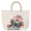Sac Fête des Mères Mamie Famille Idée Cadeau anniversaire Noël Travail Boulot Métier Départ Retraite Collègue Femme cabas shopping plage