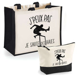 Cabas homme ou femme sac plage ou shopping tote bag pochette trousse Idée cadeau original pour anniversaire Noël travail départ retraite collègue famille fete des mères fetes des pères papa maman mamie papi