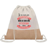 Sac Fête des Mères Mamie Maman Cadeau anniversaire Noël Travail Métier Départ Retraite Collègue Femme cabas shopping plage