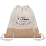 Sac Fête des Mères Mamie Maman Cadeau anniversaire Noël Travail Métier Départ Retraite Collègue Femme cabas shopping plage