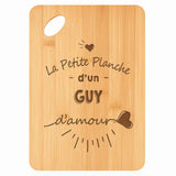 Planche bambou gravée personnalisée homme idée cadeau Fête des Pères apéro 30×20 prénom cuisine plateau fromage anniversaire noel papa papi 