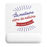 Tapis de souris ergonomique avec repose-poignet, accessoire bureau pour femme et homme, fête des pères, cadeau pas cher, idée cadeau fête des mères, secret santa, départ à la retraite, télétravail et gaming