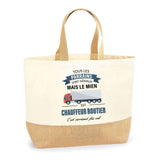 Sac Jute Fête des Mères Fêtes des Pères Mamie Papi Famille Idée Cadeau anniversaire Noël Travail Boulot Métier Départ Retraite Collègue Femme Homme