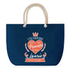 Sac de plage Bleu anse corde Laurie Princesse
