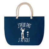 Sac de plage Bleu anse corde J'peux Pas Golf