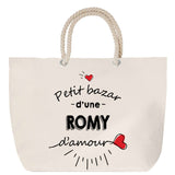 Sac Fête des Mères Mamie Famille Idée Cadeau anniversaire Noël Travail Boulot Métier Départ Retraite Collègue Femme cabas shopping plage