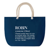 Sac de plage Bleu anse corde Robin Définition Homme
