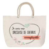 Sac Fête des Mères Mamie Famille Idée Cadeau anniversaire Noël Travail Boulot Métier Départ Retraite Collègue Femme cabas shopping plage