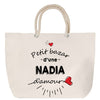 Sac Fête des Mères Mamie Famille Idée Cadeau anniversaire Noël Travail Boulot Métier Départ Retraite Collègue Femme cabas shopping plage