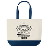 Sac de shopping bleu Caviste Ministère de la Magie