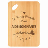 Planche bambou gravée personnalisée femme idée cadeau Fête des Mères apéro 30×20 prénom cuisine plateau fromage anniversaire noel maman mamie