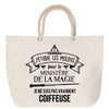 Sac Fête des Mères Mamie Famille Idée Cadeau anniversaire Noël Travail Boulot Métier Départ Retraite Collègue Femme cabas shopping plage