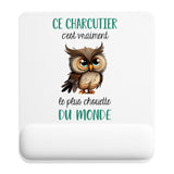 Tapis de souris ergonomique avec repose-poignet, accessoire bureau pour femme et homme, fête des pères, cadeau pas cher, idée cadeau fête des mères, secret santa, départ à la retraite, télétravail et gaming