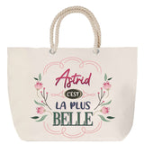 Sac Fête des Mères Mamie Famille Idée Cadeau anniversaire Noël Travail Boulot Métier Départ Retraite Collègue Femme cabas shopping plage