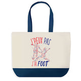 Sac de shopping bleu J'peux pas Foot Équipe De France
