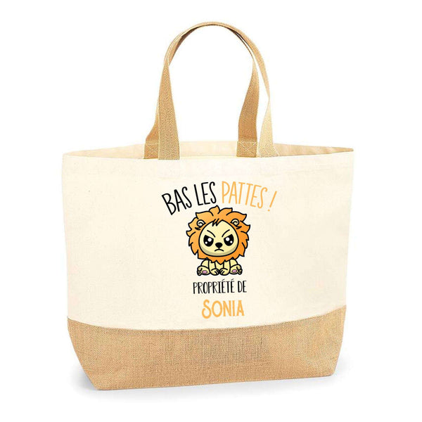 Sac Jute Fête des Mères Fêtes des Pères Mamie Papi Famille Idée Cadeau anniversaire Noël Travail Boulot Métier Départ Retraite Collègue Femme Homme