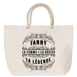 Sac Fête des Mères Mamie Famille Idée Cadeau anniversaire Noël Travail Boulot Métier Départ Retraite Collègue Femme cabas shopping plage