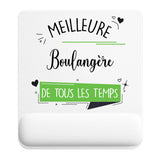 Tapis de souris ergonomique avec repose-poignet, accessoire bureau pour femme et homme, fête des pères, cadeau pas cher, idée cadeau fête des mères, secret santa, départ à la retraite, télétravail et gaming