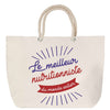 Sac Fête des Mères Mamie Famille Idée Cadeau anniversaire Noël Travail Boulot Métier Départ Retraite Collègue Femme cabas shopping plage
