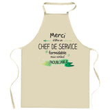 Cadeau Cuisinier cuisinière mère maman papa père mamie papi Vêtement Blouse de protection Barbecue Jardinage Tablier de Travail Tâches ménagères 