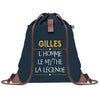 sac a dos homme bleu coton recycle avec pochette idee cadeau utile pour collegue papa ou ami cadeau homme noel anniversaire secret santa ou depart a la retraite sac durable pratique et robuste design sobre et elegant