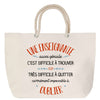 Sac Fête des Mères Mamie Famille Idée Cadeau anniversaire Noël Travail Boulot Métier Départ Retraite Collègue Femme cabas shopping plage