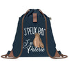 sac a dos bleu coton recycle avec pochette idee cadeau originale pour collegue ami prof ou membre de la famille cadeau mixte noel anniversaire secret santa ou depart au travail sac leger pratique et ecologique design breton moderne