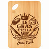 Planche bambou gravée personnalisée homme idée cadeau Fête des Pères apéro 30×20 prénom cuisine plateau fromage anniversaire noel papa papi 