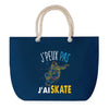 Sac de plage Bleu anse corde J'peux Pas Skate