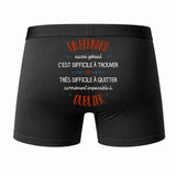 Caleçon Un Bernard Aussi génial - Dos - Humour Boxer Coton Motif Métier Idée Cadeau Anniversaire Noël Homme