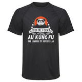 Maillot de Sport Homme Kung Fu Une Legende Tu Deviendras - T-Shirt Respirant Polyester Manches Courtes - Cadeau Sportif Anniversaire Noël Fête des Pères