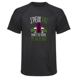 Maillot de Sport Homme Vin Alcool Petit Verre Copie Jpeux Pas - T-Shirt Respirant Polyester Manches Courtes - Cadeau Sportif Anniversaire Noël Fête des Pères