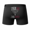 Caleçon J'peux Pas J'Ai Broderie - Humour Boxer Coton Idée Cadeau