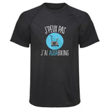 Maillot de Sport Homme Aquabiking Copie Jpeux Pas - T-Shirt Respirant Polyester Manches Courtes - Cadeau Sportif Anniversaire Noël Fête des Pères