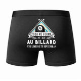 Caleçon Une légende Te Forma Billard - Dos - Humour Boxer Coton Motif Métier Idée Cadeau Anniversaire Noël Homme