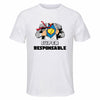 Maillot de Sport Homme Super Responsable - T-Shirt Respirant Polyester Manches Courtes - Cadeau Sportif Anniversaire Noël Fête des Pères