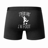 Caleçon J'peux Pas J'Ai Foot - Humour Boxer Coton Idée Cadeau