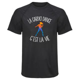 Maillot de Sport Homme Cardio Dance Cest la Vie - T-Shirt Respirant Polyester Manches Courtes - Cadeau Sportif Anniversaire Noël Fête des Pères