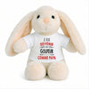 Peluche Lapin Bébé Doudou Je Veux Devenir Golfeur comme Papa Cadeau Naissance Nouveau-Né Baby Shower
