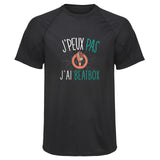 Maillot de Sport Homme Beatbox Copie Jpeux Pas - T-Shirt Respirant Polyester Manches Courtes - Cadeau Sportif Anniversaire Noël Fête des Pères