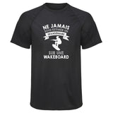 Maillot de Sport Homme Wakeboard Sexagenaire Homme - T-Shirt Respirant Polyester Manches Courtes - Cadeau Sportif Anniversaire Noël Fête des Pères