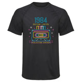 Maillot de Sport Homme 1984 Edition Limitee - T-Shirt Respirant Polyester Manches Courtes - Cadeau Sportif Anniversaire Noël Fête des Pères
