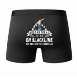 Caleçon Une légende Te Forma Slackline - Dos - Humour Boxer Coton Motif Métier Idée Cadeau Anniversaire Noël Homme