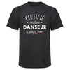 Maillot de Sport Homme Danseur - T-Shirt Respirant Polyester Manches Courtes - Cadeau Sportif Anniversaire Noël Fête des Pères