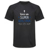 Maillot de Sport Homme pour Beau-Papa Super - T-Shirt Respirant Polyester Manches Courtes - Cadeau Sportif Anniversaire Noël Fête des Pères