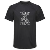 Maillot de Sport Homme BMX Copie Jpeux Pas - T-Shirt Respirant Polyester Manches Courtes - Cadeau Sportif Anniversaire Noël Fête des Pères