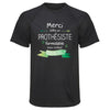 Maillot de Sport Homme pour Merci Prothesiste Inoubliable - T-Shirt Respirant Polyester Manches Courtes - Cadeau Sportif Anniversaire Noël Fête des Pères