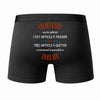 Caleçon Un Boucher Aussi génial - Dos - Humour Boxer Coton Motif Métier Idée Cadeau Anniversaire Noël Homme